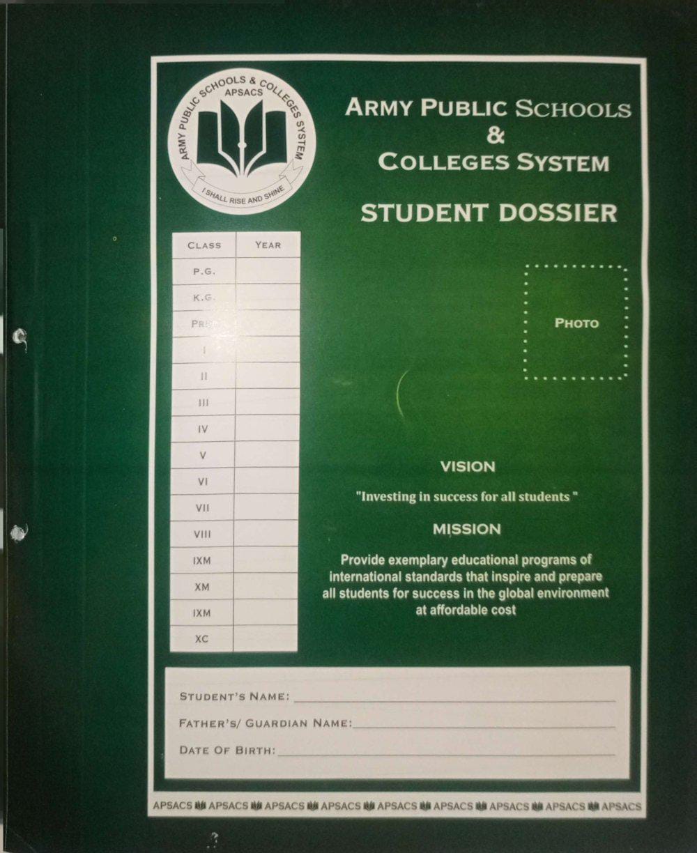 APSACS DOSSIER