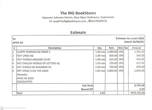 APSIS CLASS KG COMPLETE BOOK SET