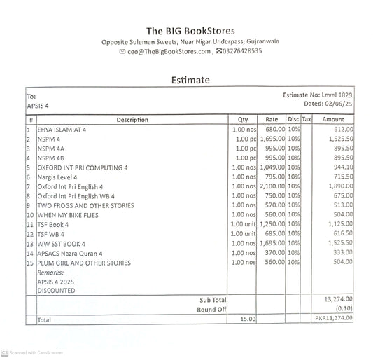 APSIS CLASS 4 COMPLETE BOOK SET