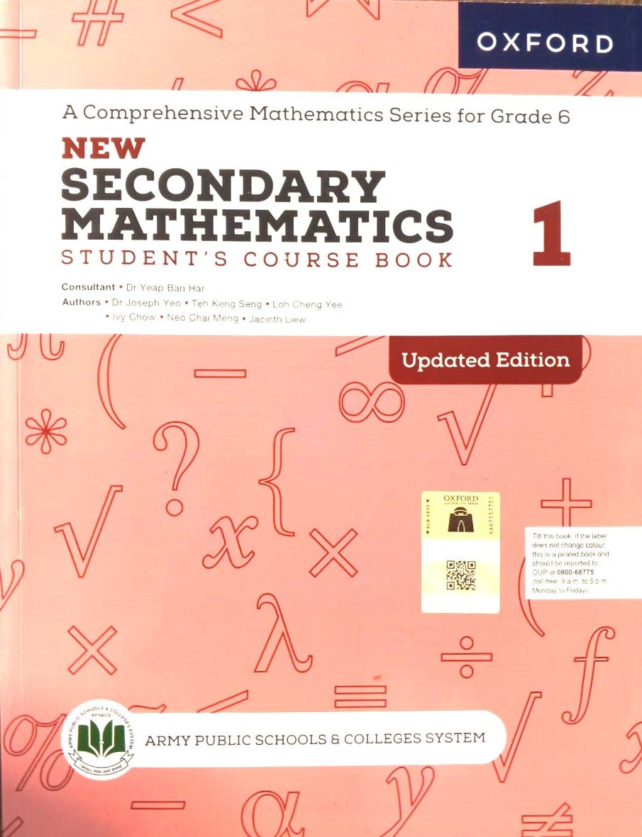 APSACS: New Secondary Mathematics 1 Student's Course Book Class 6 – The ...