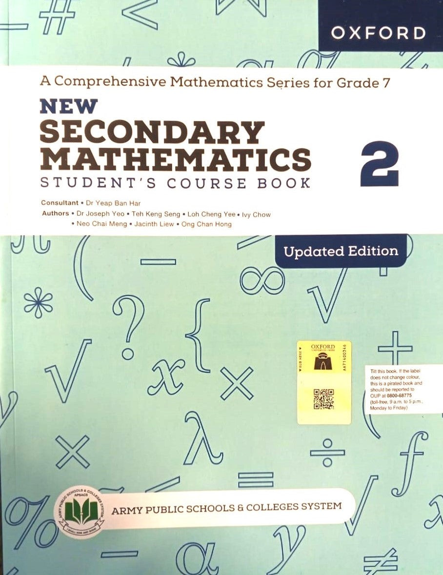 APSACS: New Secondary Mathematics 2 Student's Course Book Class 7 – The ...