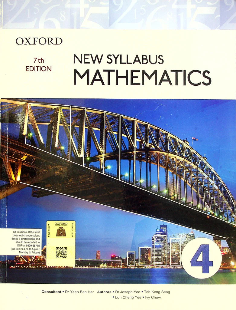 New Syllabus Mathematics Book 4 O Levels D4 7th Edition The Big New Syllabus Mathematics Book 4 O Levels D4 7th Edition The Big